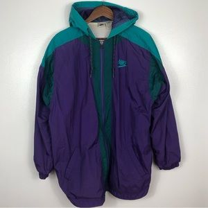Vintage Nike Jacket with Draw String Hood Size XL